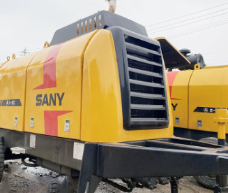 2019 Używana stacjonarna pompa do betonu HBT60C 65m3/H z silnikiem Diesla