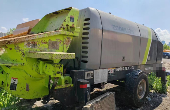 Budownictwo Używana stacjonarna pompa do betonu Zoomlion 82m3/H 80.18-132SU